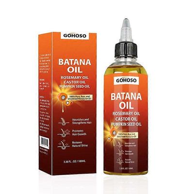 unbrand Batanaöljy hiusten kasvuun, 4-in-1 nestemäinen batanaöljy rosmariini-, kastor- ja kurpitsansiemenöljyllä - ravitsee ja vahvistaa hiuksia 1PCS