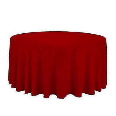 1kpl kiinteä polyesteri pyöreä pöytäliina valkoinen musta punainen sininen kulta syntymäpäiväjuhlien pöytäliinaan Diameter 140CM