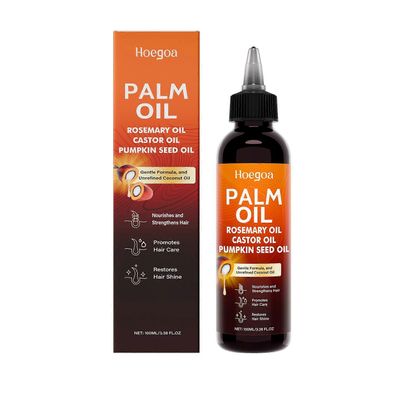 Batanaöljy hiusten kasvuun, 4-in-1 puhdas ja puhdistamaton batanaöljy, jossa on rosmariinia, castoria, kurpitsansiemenöljyä, ravitsee, vahvistaa, e...