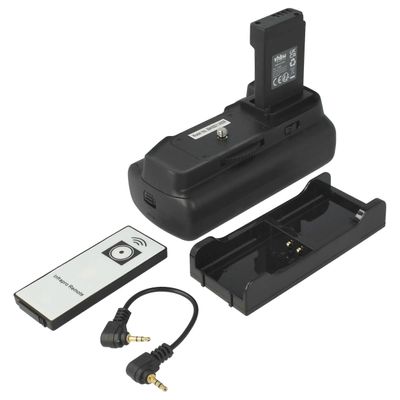 vhbw Akkukahva yhteensopiva Canon EOS 1100D, 1200D, 1300D, Kiss X50 -järjestelmäkameran ja digitaalisen järjestelmäkameran kanssa, muovia/metallia,...