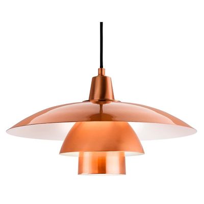 Firstlight Lighting Olsen 1 Let kuppel loft vedhæng børstet kobber, E27