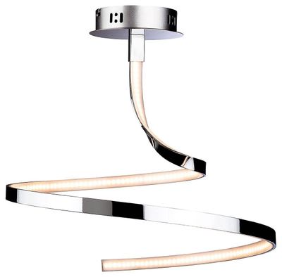 Firstlight Lighting Bølge integreret LED Semi Flush Light Chrome