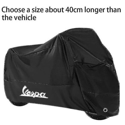 Moottoripyörän suojus vedenpitävä pölytiivis UV-suojaava ulkoskootterin suojus Piaggio Vespa -skootterille GTS Lx Lxv Sprint Primavera[hs] L for 180cm