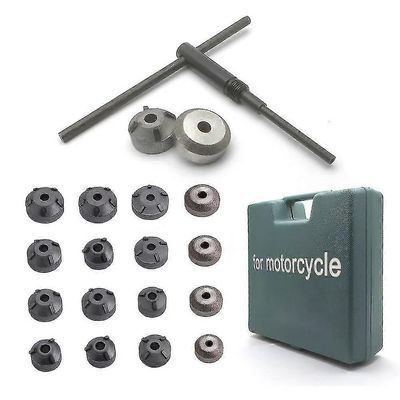 18kpl / sarja kovametalliventtiili hiomapyörä venttiilin istukan leikkurin leikkurin pään työkalunpidikesarja moottorin venttiilin istuimen korjaus...