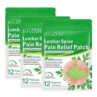 36x koiruoho kipua lievittävä tarra terveydenhuollon plast kivun lievittämiseen polvinivel, lannenikamat ja kaulanikamat