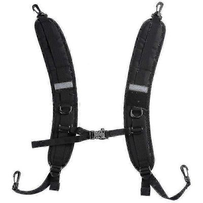 Säädettävät pehmustetut olkahihnat sopivat reppuihin ja kuivapusseihin (1 kpl, musta)