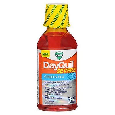 Vicks Dayquil Vaikea kylmä ja flunssaneste Suurin vahvuus, 12 unssia