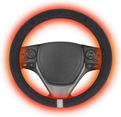 12v lämmitetty ohjauspyörän kansi sotkeutumaton muotoilu autonlämmitys käsienlämmitin 15in x