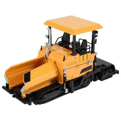 Alloy painevalettu päällystyskone päällystys asfaltti moottoritien rakennusauto 1:40 Engineering Vehicle Model Decoration Kid Toys, keltainen