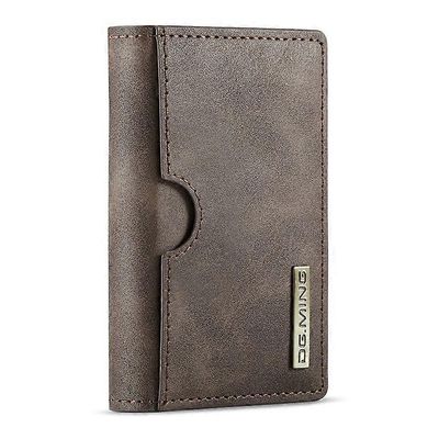 DG. MING M6 -sarjan RFID-lompakko monikerroksinen korttipidike kolikkokukkaropussi Espresso