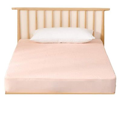 Eveltek 100% vandtæt madrasbeskytter Ultra Soft Cotton Terry Surface Pink Twin