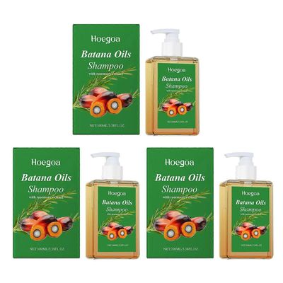 3kpl Batana Oil Hair Growth Shampoo Anti Hair Loss Regenerating Hair Wash kaikille hiustyypeille 3pcs