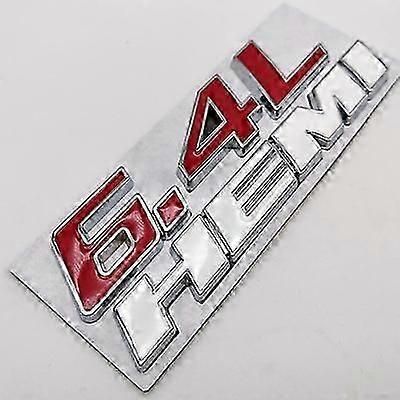 6.4l Hemi Metal Badge Emblem tarrat Takatavaratilan tarra Dodge Charge Challenger Ram Jcuv Caravan Durango Srt tarvikkeet-bbcd C