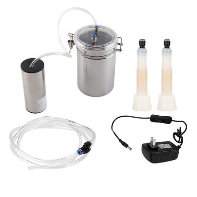 Electric Milking Machine 2L elektrisk melke maskin bærbar rustfritt stål melker for kyr (US Plug 110-240V)