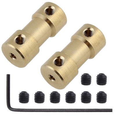 2/2.3/3/3.17/4/5/6Mm n20 motoraksel kobling kobling koblingsstikket messing transmissionsled til rc båd bil fly 3mm to 4mm
