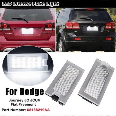 2kpl LED-lisenssin numero kilpilamppu Fiat Freemont 2011-2015 Dodge Journey JC JCUV 2008
