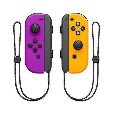 Joycon langaton ohjain Nintendo Switchille, tuki herätystoiminto, vasen oikea kaukosäädin rannehihnalla purple orange