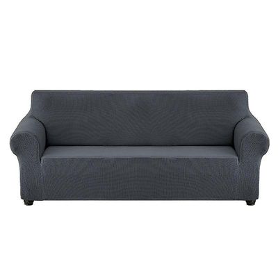 Eveltek Stretch Sofa Slipcover SofaBeskytter Små Tern Mørk grå S