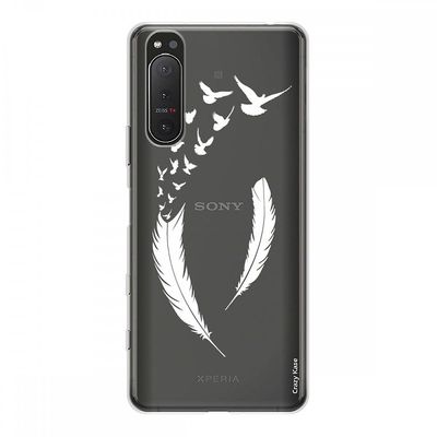 Crazy Kase Hull Til Sony Xperia 5 Ii I Silikone Fleksibel 1 Mm, Fjer og Flight D-apos;fugle