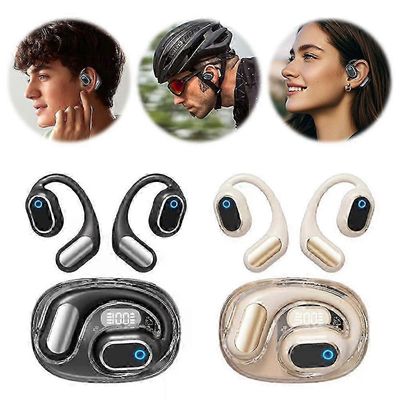 Langattomat Bluetooth-korvakoukkukuulokkeet Kuulokkeet korvassa IPhone Samsung Androidille Musta