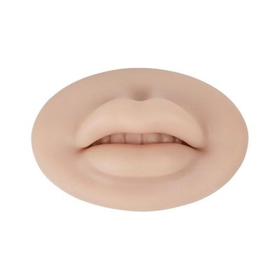 2 stykker 3d tatovering praksis lepper modul åpen munn med tenner, myk silikon realistisk tatovering falsk hud, microblading praksis hud for semi p...