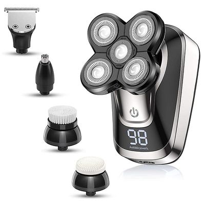 Sofirn Genopladelig elektrisk barbermaskine til mænd med digitalt display, vandtæt barbermaskine til skæg og hår