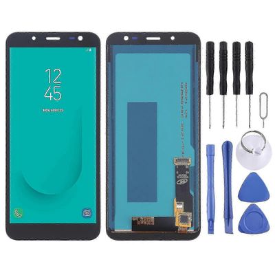 TFT LCD-näyttö Galaxy J6 (2018), On6, J600f/ds, J600g/ds puhelimelle, digitizer-kokonaisuus (musta)