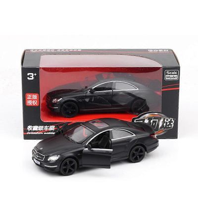 1:36 Mercedes Benz CLS C63 AMG High Simulation Diecast Model Cars Luxury Alloy Vehicle Model Car Collection lelu lapselle A57 Matte Black With box