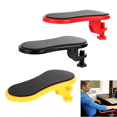 Jying Vedhæftes armlæn Pad Desk Computerbord Arm Support Mouse Pads Arm Wrist Hviler Chair Extender Hånd skulder Beskyt Mousepad Sort rød gul