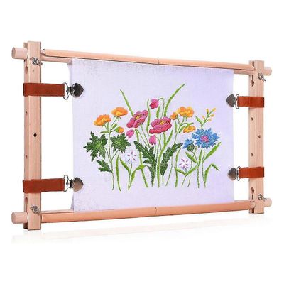 puinen ristipisto runko-neulapiste kirjonta kuvakudos vierityskehys-kirjonta kuvakudos tikkauskehys kirjontaa varten Kuten