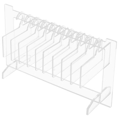 1 Aseta väärät kynsikärjet Näytä jalusta Herkkä kynsitaide Näyttötaulu Väärät kynsikärjet Näytenäyttö Läpinäkyvä 8X5.7cm