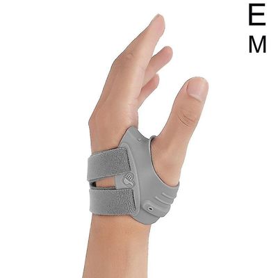 Thumb Brace Joint Orthosis Tommel Splint Støtte for slitasjegikt Pain Relif Grå venstre hånd M