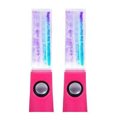 Langaton tanssiva vesikaiutin Led Light Fountain Speaker Home Party vaaleanpunainen