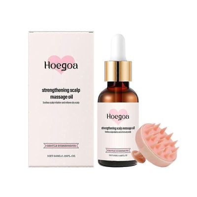 Vahvistava päänahan hierontaöljy, hiusöljy, päänahan öljy, päänahan hoito hierontaöljy hiusten kasvuöljy naisille - ravitseva &; tuuheuttava 50ml 2...