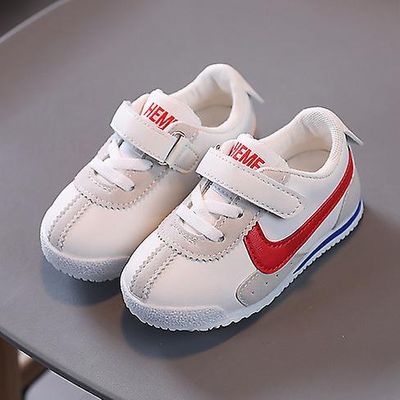 Langytx 2022 Nye Børne sneakers komfortable åndbare piger sko til drenge Classic Cortez Fashion Sport Baby løbesko Rød 32