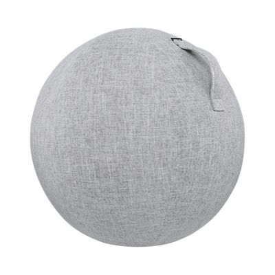 55cm / 65cm / 75cm puuvilla + pellava suojaava joogapallon kansi harjoituspallon suoja ihon kääre lisävaruste harmaa