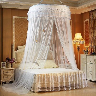 Yunshu Sengebaldakin til enkelt- til kingsize-senge hvid 2.0m bed