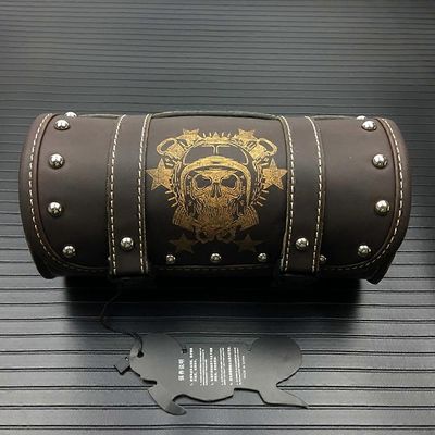 Moottoripyörän satulalaukut Nahka Retro moottoripyörän sivu Edessä takatyökalu Takalaukku PU Matkatavaralaukut Pussit Harley Universalille 3