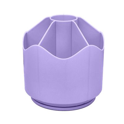 Kynänpidike 360 pyörivä pöydän järjestäjä lyijykynäkuppi ruukku paperitavarat säilytyslaatikko Violetti