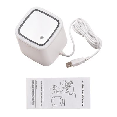 Qr-viivakoodinlukija-alusta Handsfree USB-langallinen viivakoodinlukija CMOS-kuvakenno työpöydän skanneri L
