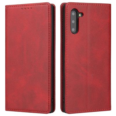 Samsung Note10 magnetisk mobiltelefon taske Rød
