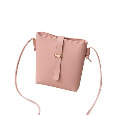 Crossbody Bag Purse For kvinner Enkel mote Messenger Skulder Mobiltelefon Bag Rosa