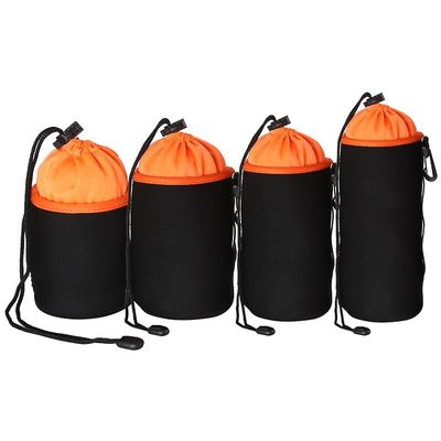 JVY 4 i 1 SLR Kamera Linse Taske Micro Enkelt Linse Bag Lens Indre Galde Taske Vandtæt beskyttende sag Plus Velvet Fortykkelse (Orange)