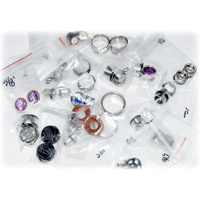 BodyJewelryOnine Masser af 20 ørepropper stormåler (7/16 - 1 tommer) forskellige designs