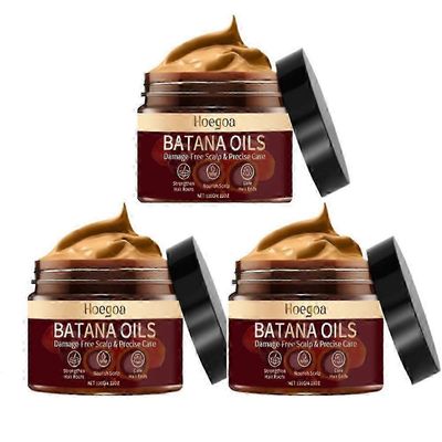 1-3x luonnollinen puhdas batanaöljy hiusten kasvuun Batana Oil -hiusnaamio hiustenlähtöhoito mustille miehille ja naisille 2025 3pcs
