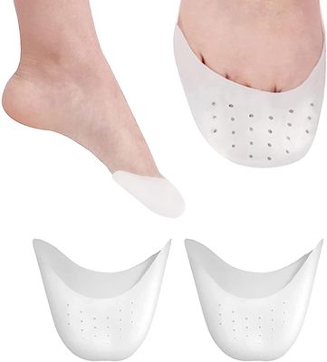 2 paria silikonigeelivarpaansuojaa baletin pointe-tanssiurheilijalle hengittävällä reiällä