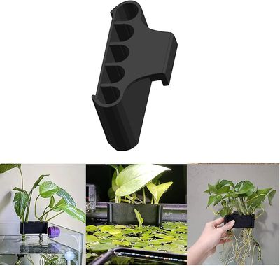Tianzun Oppgrader Open Face Emerging Plant Holder, Aquarium Hanging Aquatic Plant Holder Fish Tank dekorasjoner for Emersed Planter Uten innfatning