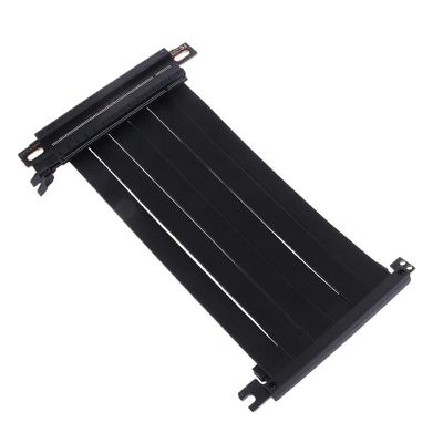 PCIe Riser 3.0 x16 nopea jatkokaapeli Kaksinkertainen käänteinen näytönohjain GPU-laajennin PC-kotelon lisävarusteille Musta