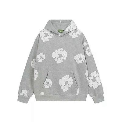 Alkuperäinen Trendikäs Rento Löysä Istuvuus High Street Hip Hop Bubble Puuvilla Puinen Puuvilla Hupullinen puku miesten naiset L Picture 5