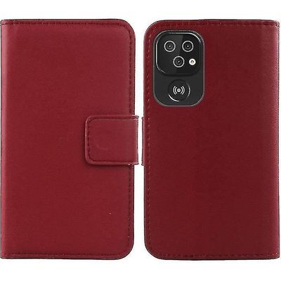 Ekte skinnveske Doro 8100-8110 - 8100 Plus 6,1" Premium Flip Case Cover Protector Skinn Walle